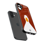 boring goose back phone cover | glass case for iphone 16 plus