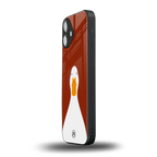 boring goose back phone cover | glass case for iphone 16 plus