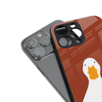 boring goose back phone cover | glass case for iphone 13 pro