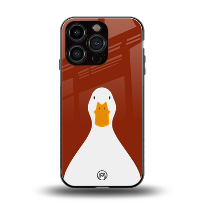 boring goose back phone cover | glass case for iphone 16 pro