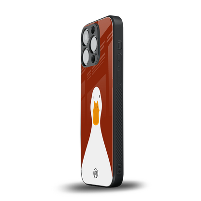 boring goose back phone cover | glass case for iphone 16 pro