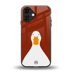 boring goose back phone cover | glass case for iphone 16