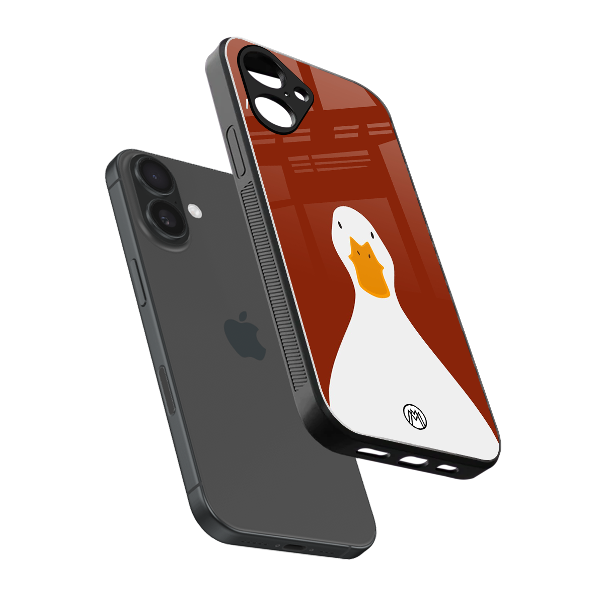 boring goose back phone cover | glass case for iphone 16