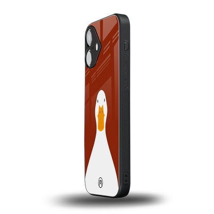 boring goose back phone cover | glass case for iphone 16