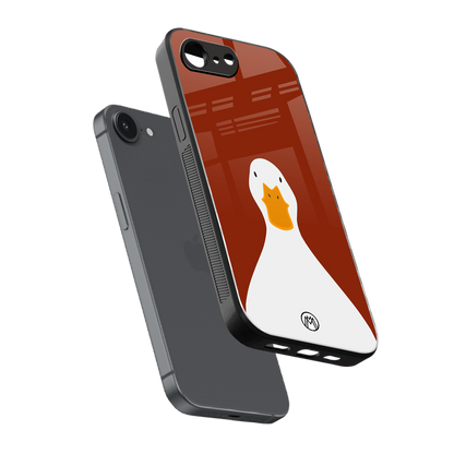 boring goose back phone cover | glass case for iphone 16e