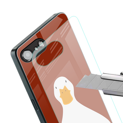 boring goose back phone cover | glass case for iphone 16e