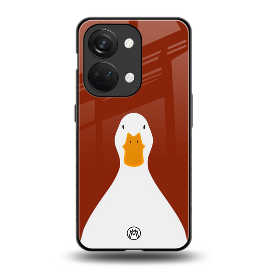 boring goose back phone cover | glass case for oneplus nord 3
