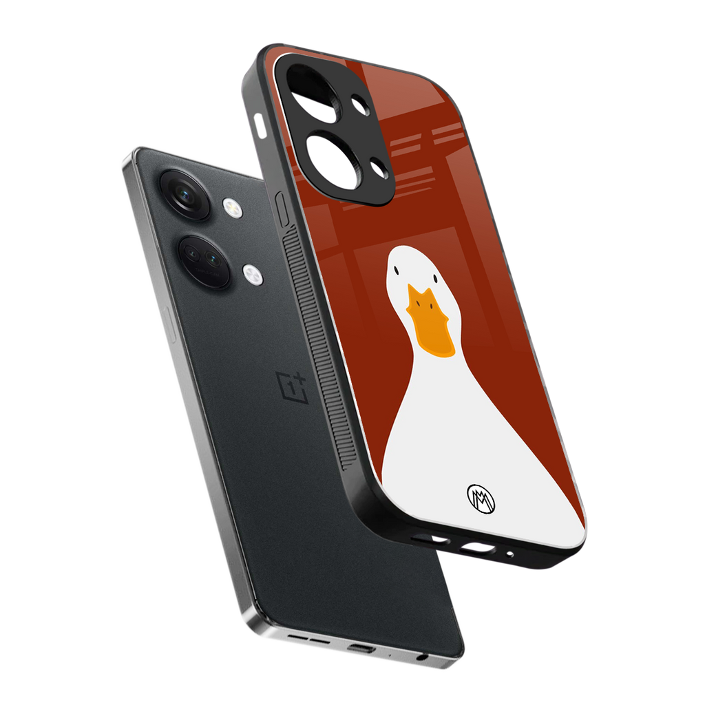 boring goose back phone cover | glass case for oneplus nord 3