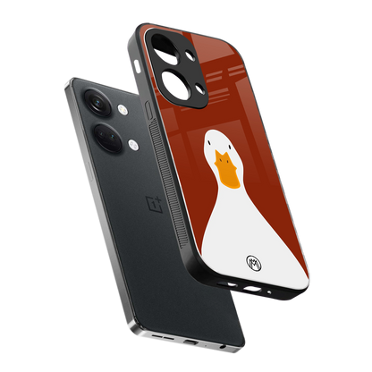boring goose back phone cover | glass case for oneplus nord 3