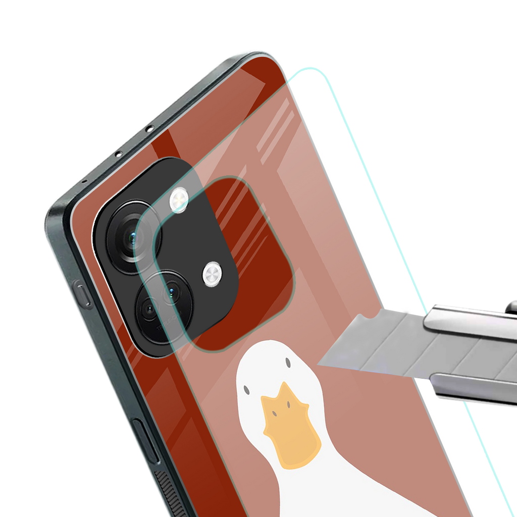 boring goose back phone cover | glass case for oneplus nord 3