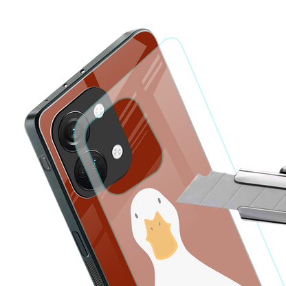 boring goose back phone cover | glass case for oneplus nord 3
