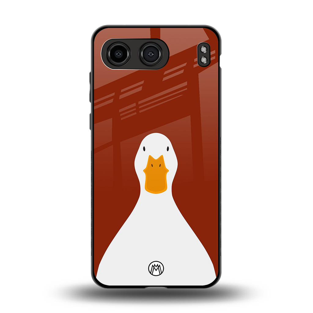 boring goose back phone cover | glass case for oneplus nord 4