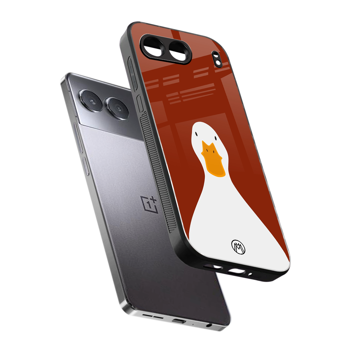 boring goose back phone cover | glass case for oneplus nord 4