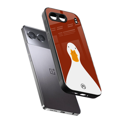 boring goose back phone cover | glass case for oneplus nord 4