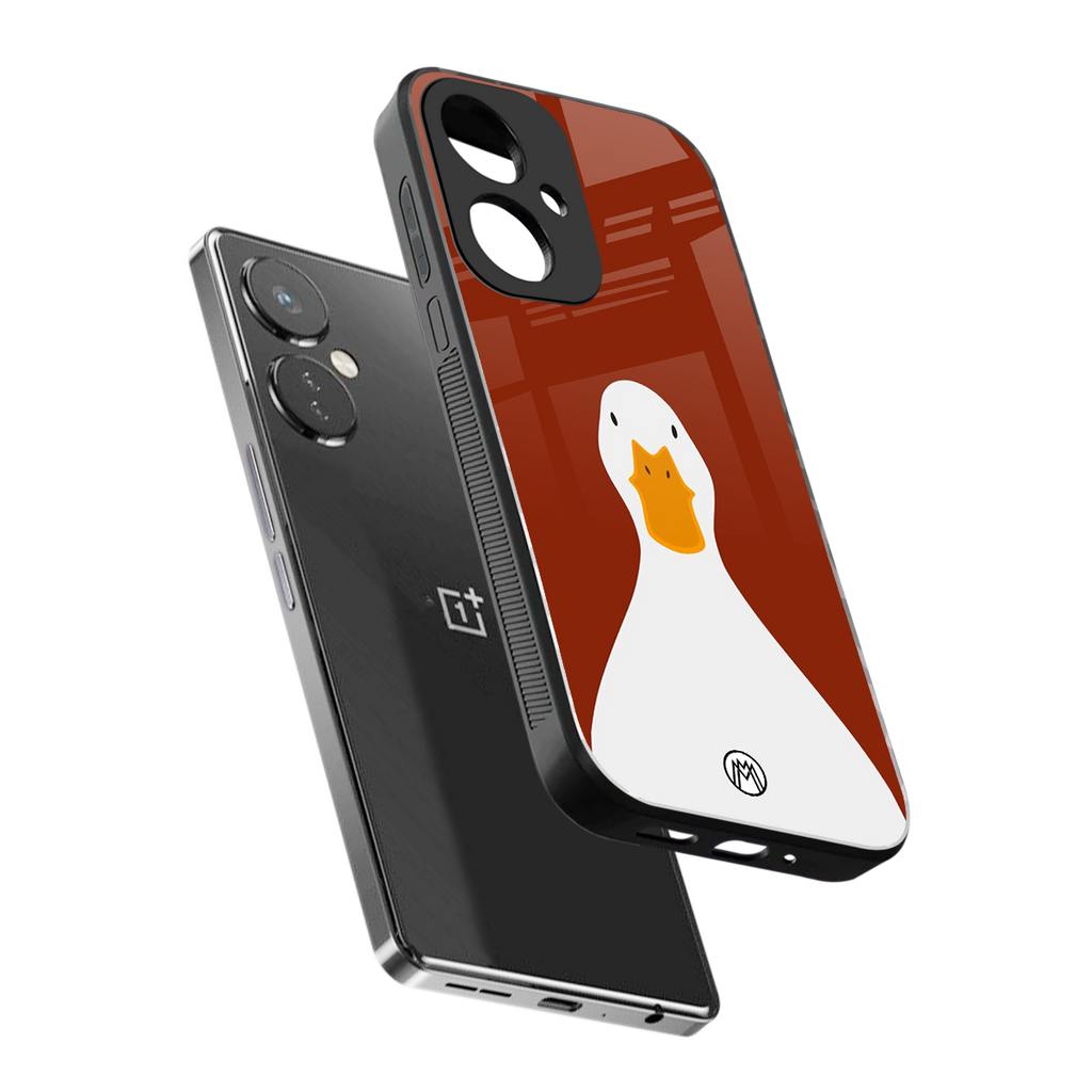 boring goose back phone cover | glass case for oneplus nord ce 3