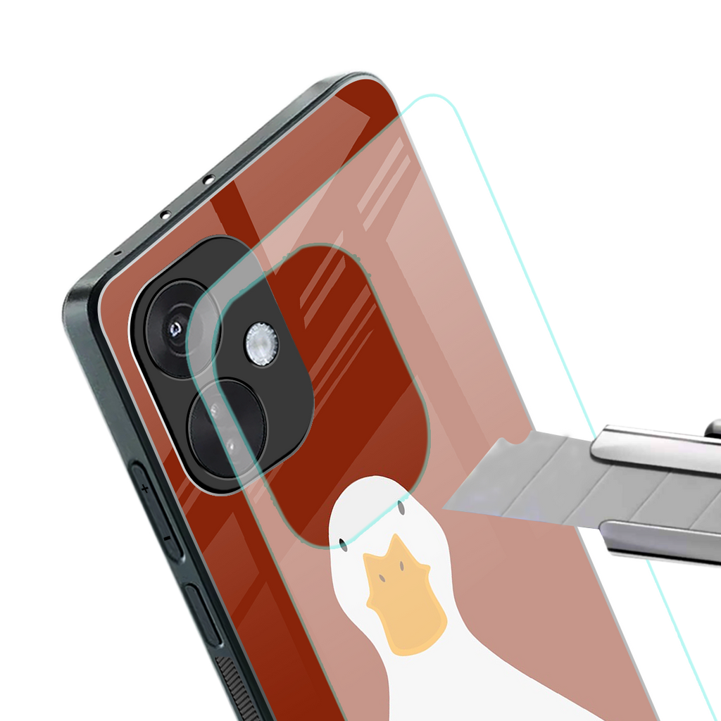 boring goose back phone cover | glass case for oneplus nord ce 3