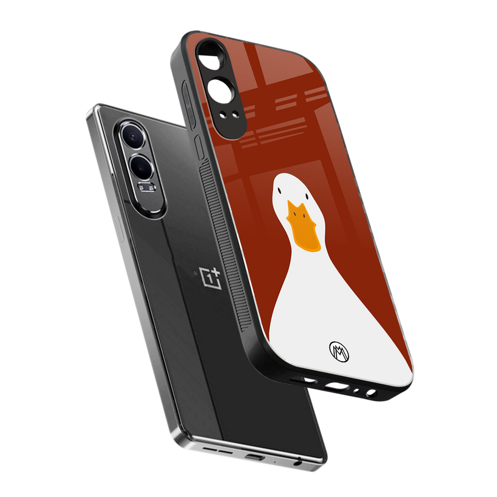 boring goose back phone cover | glass case for oneplus nord ce 4 lite