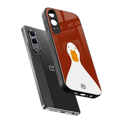 boring goose back phone cover | glass case for oneplus nord ce 4 lite