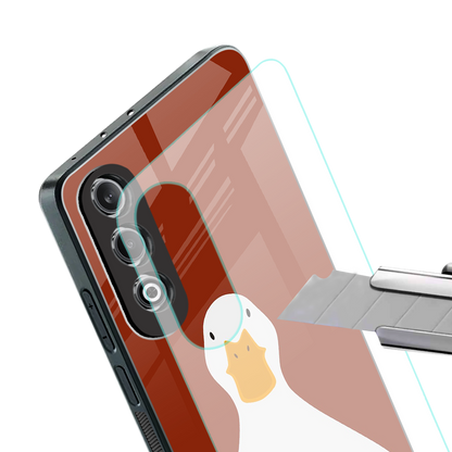 boring goose back phone cover | glass case for oneplus nord ce 4