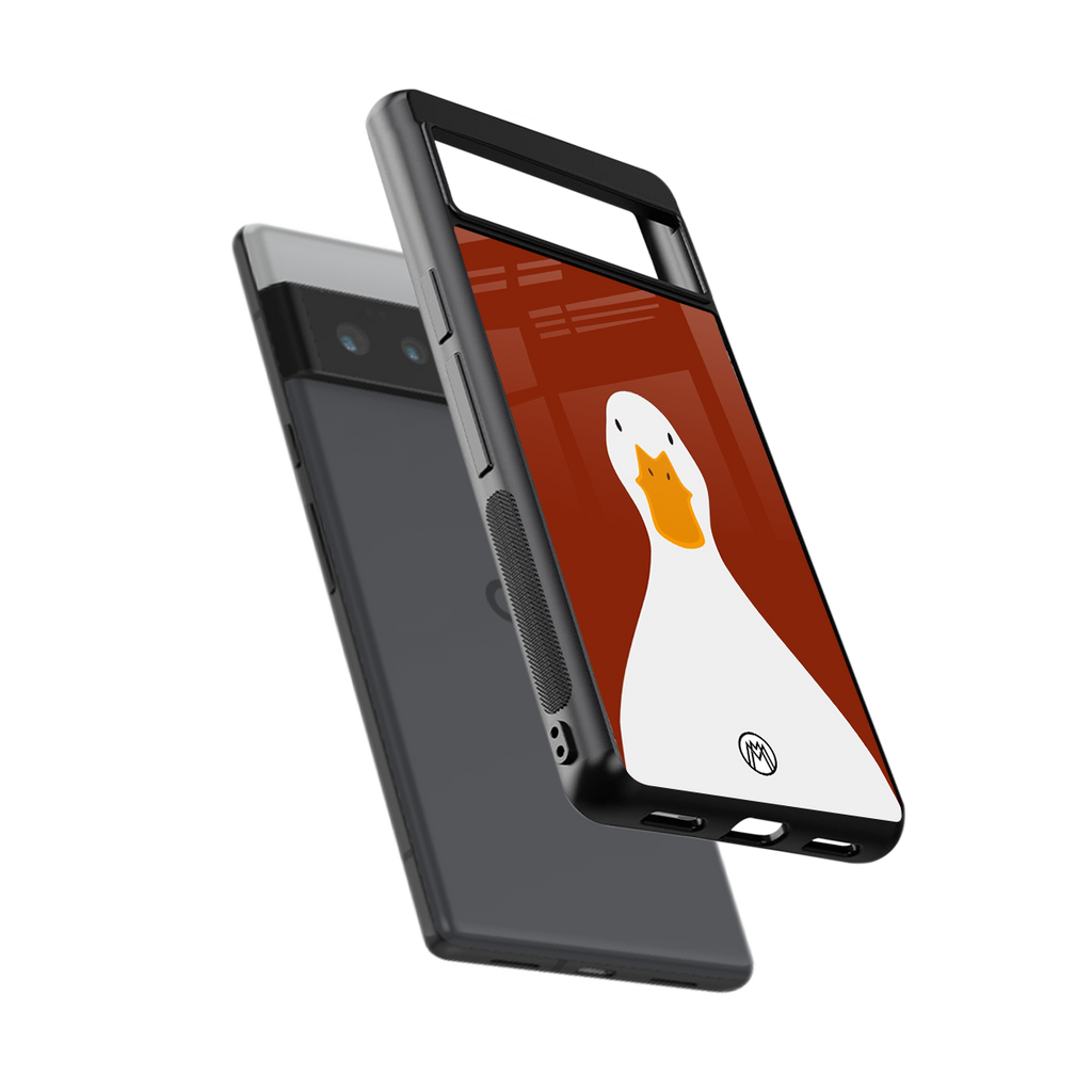 boring goose back phone cover | glass case for google pixel 6 pro