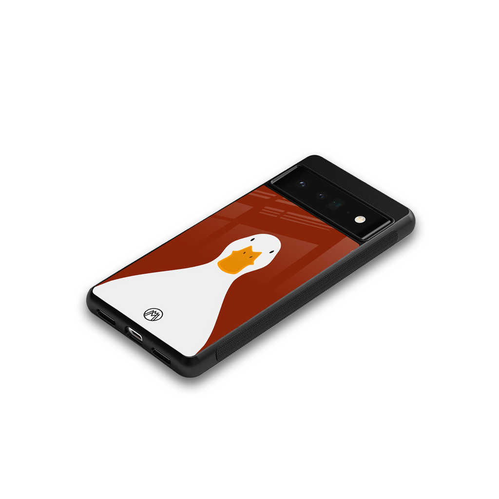 boring goose back phone cover | glass case for google pixel 6 pro