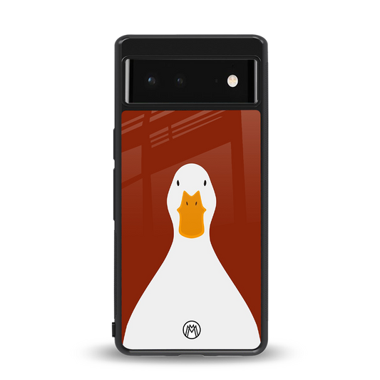 boring goose back phone cover | glass case for google pixel 6