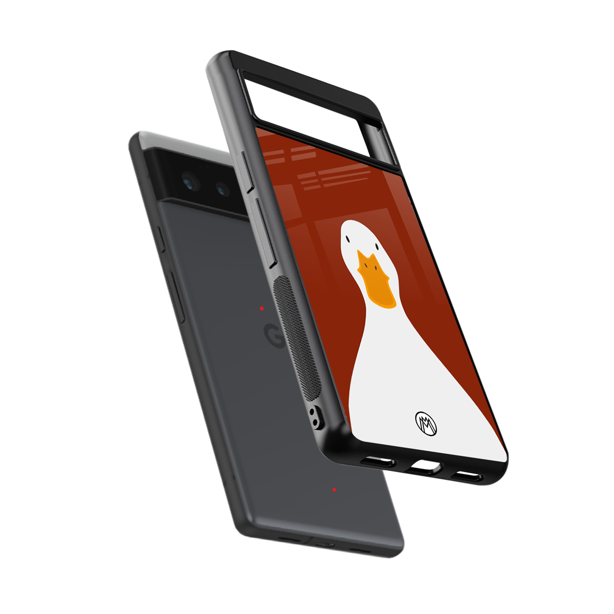 boring goose back phone cover | glass case for google pixel 6