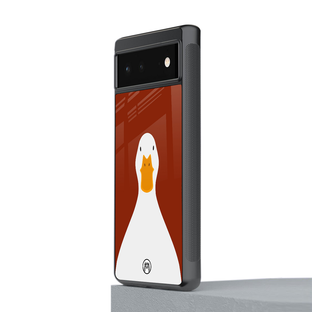 boring goose back phone cover | glass case for google pixel 6