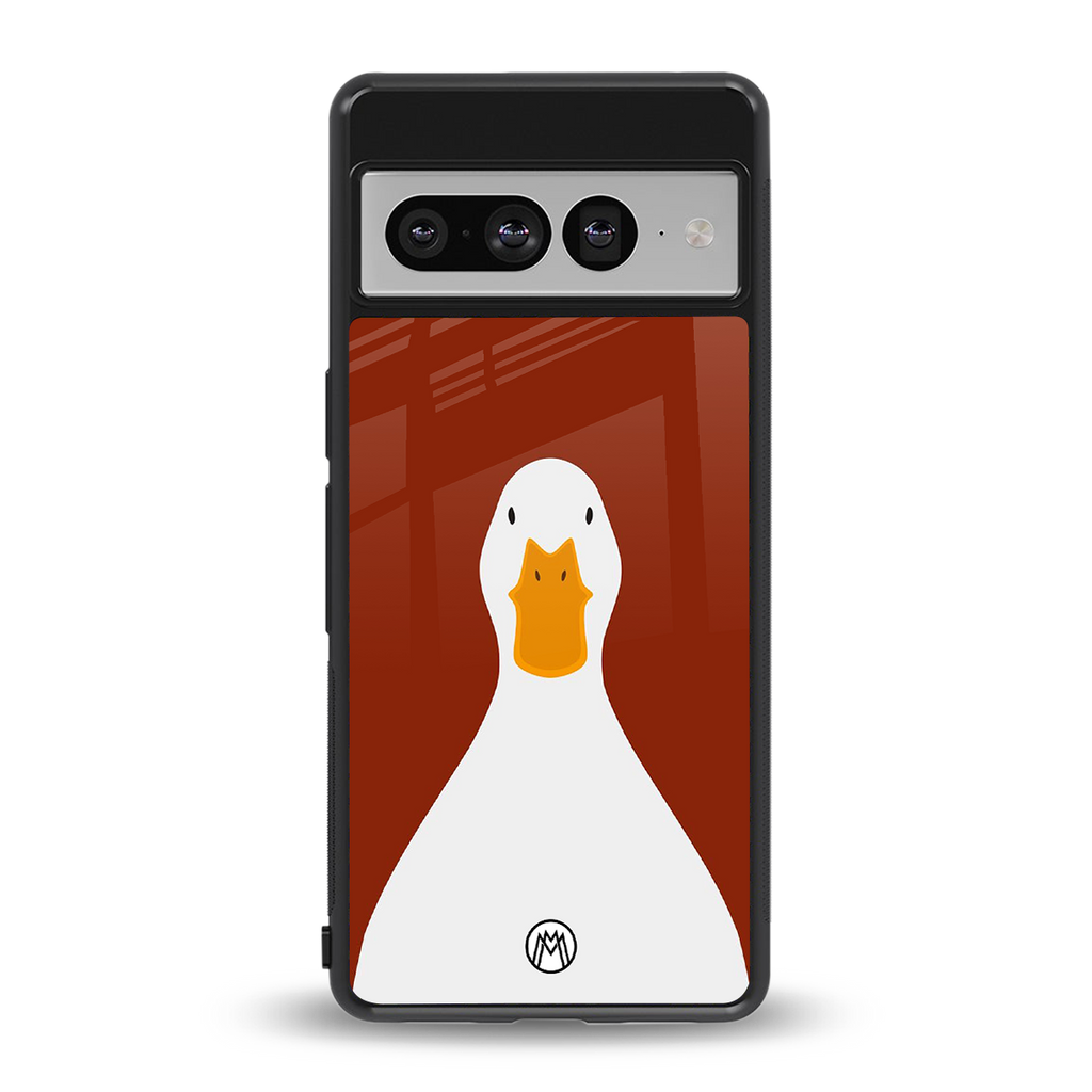 boring goose back phone cover | glass case for google pixel 7 pro