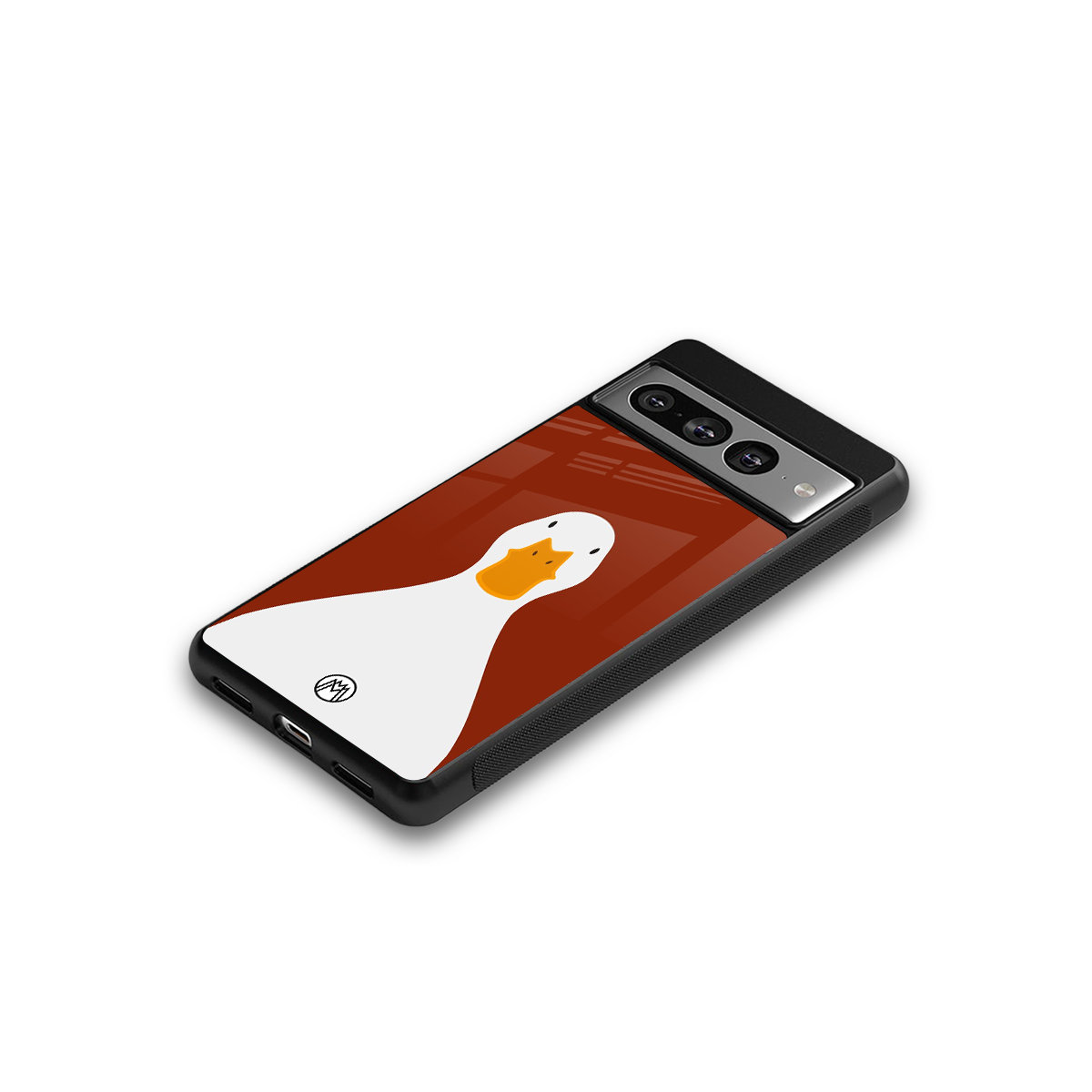 boring goose back phone cover | glass case for google pixel 7 pro