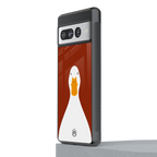 boring goose back phone cover | glass case for google pixel 7 pro