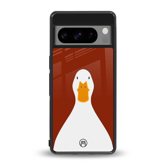 boring goose back phone cover | glass case for google pixel 8 pro