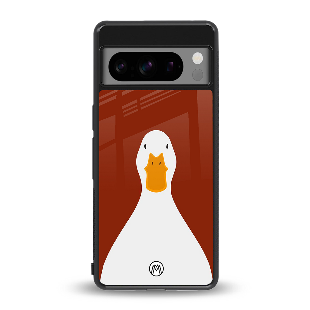 boring goose back phone cover | glass case for google pixel 8 pro