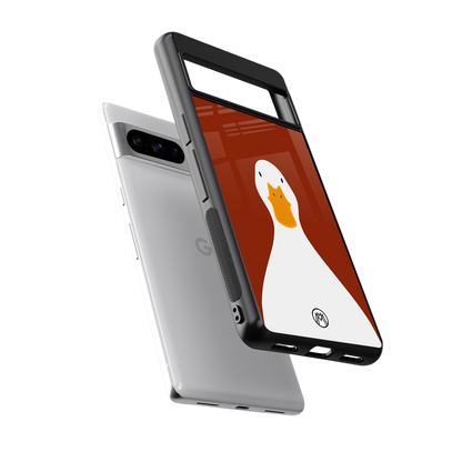 boring goose back phone cover | glass case for google pixel 8 pro