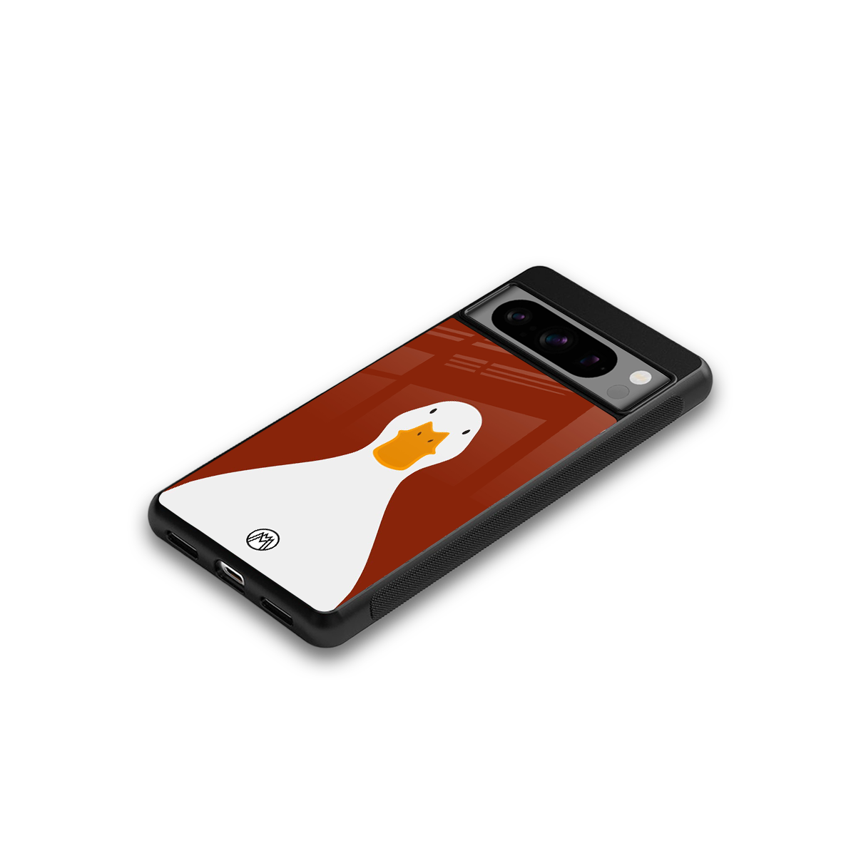 boring goose back phone cover | glass case for google pixel 8 pro