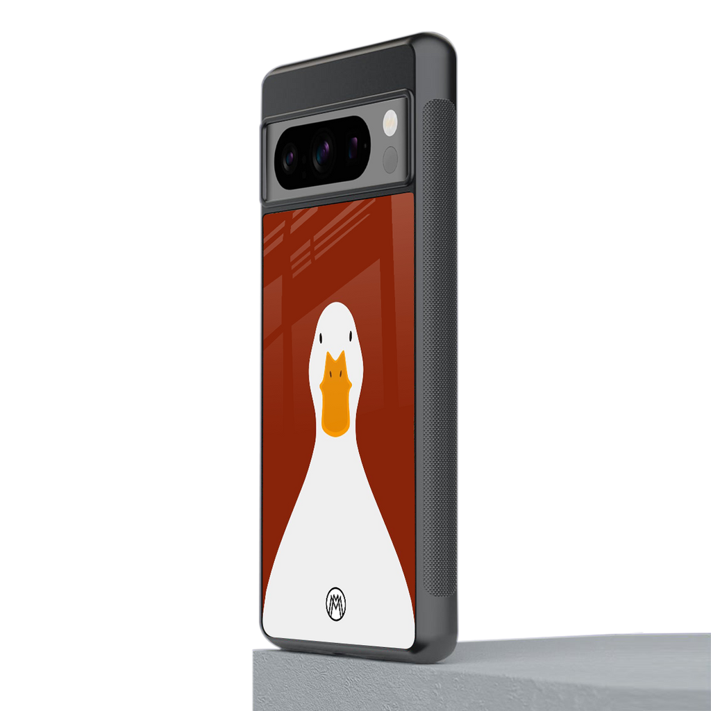 boring goose back phone cover | glass case for google pixel 8 pro