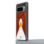 boring goose back phone cover | glass case for google pixel 8 pro