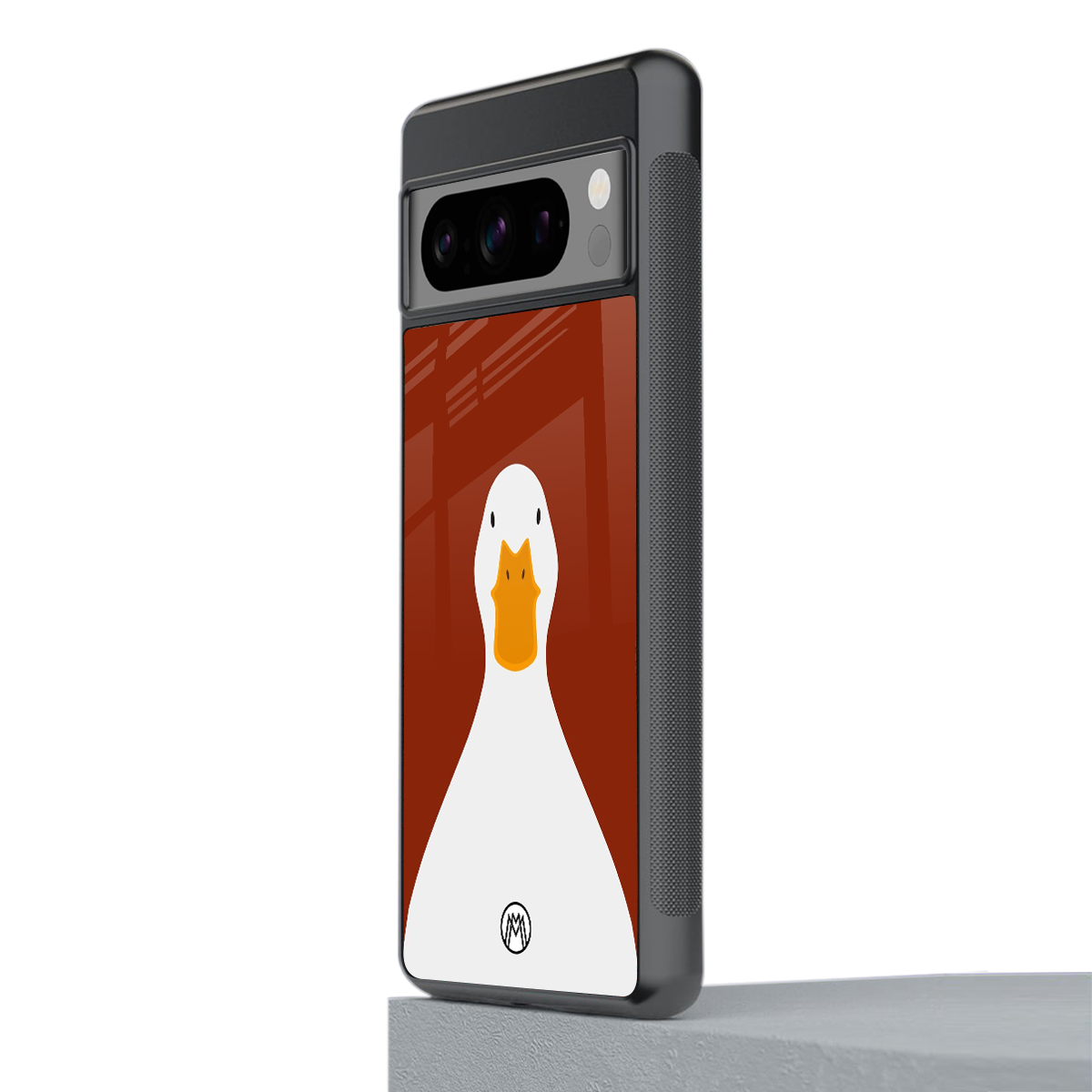 boring goose back phone cover | glass case for google pixel 8 pro