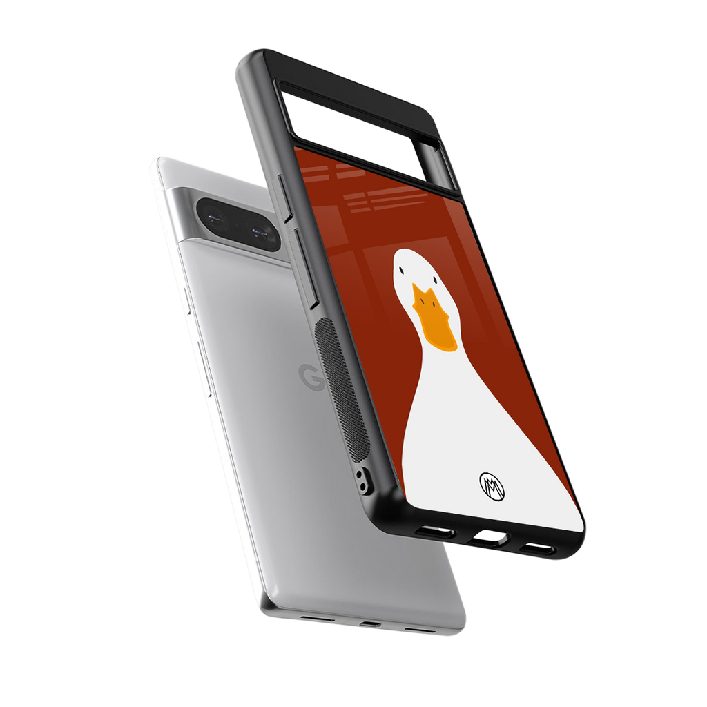 boring goose back phone cover | glass case for Google Pixel 8