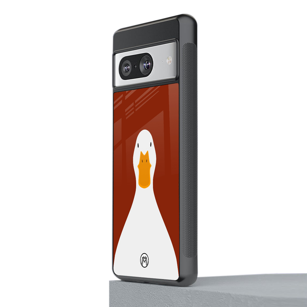boring goose back phone cover | glass case for Google Pixel 8