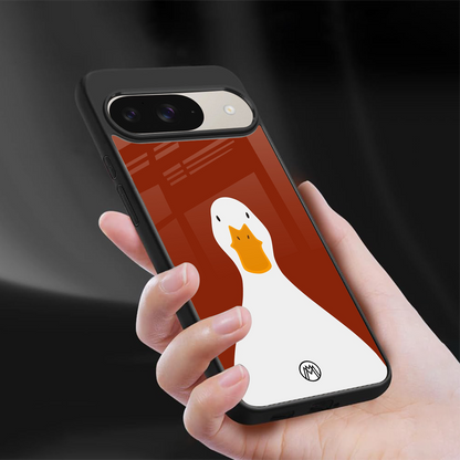 boring goose back phone cover | glass case for google pixel 9
