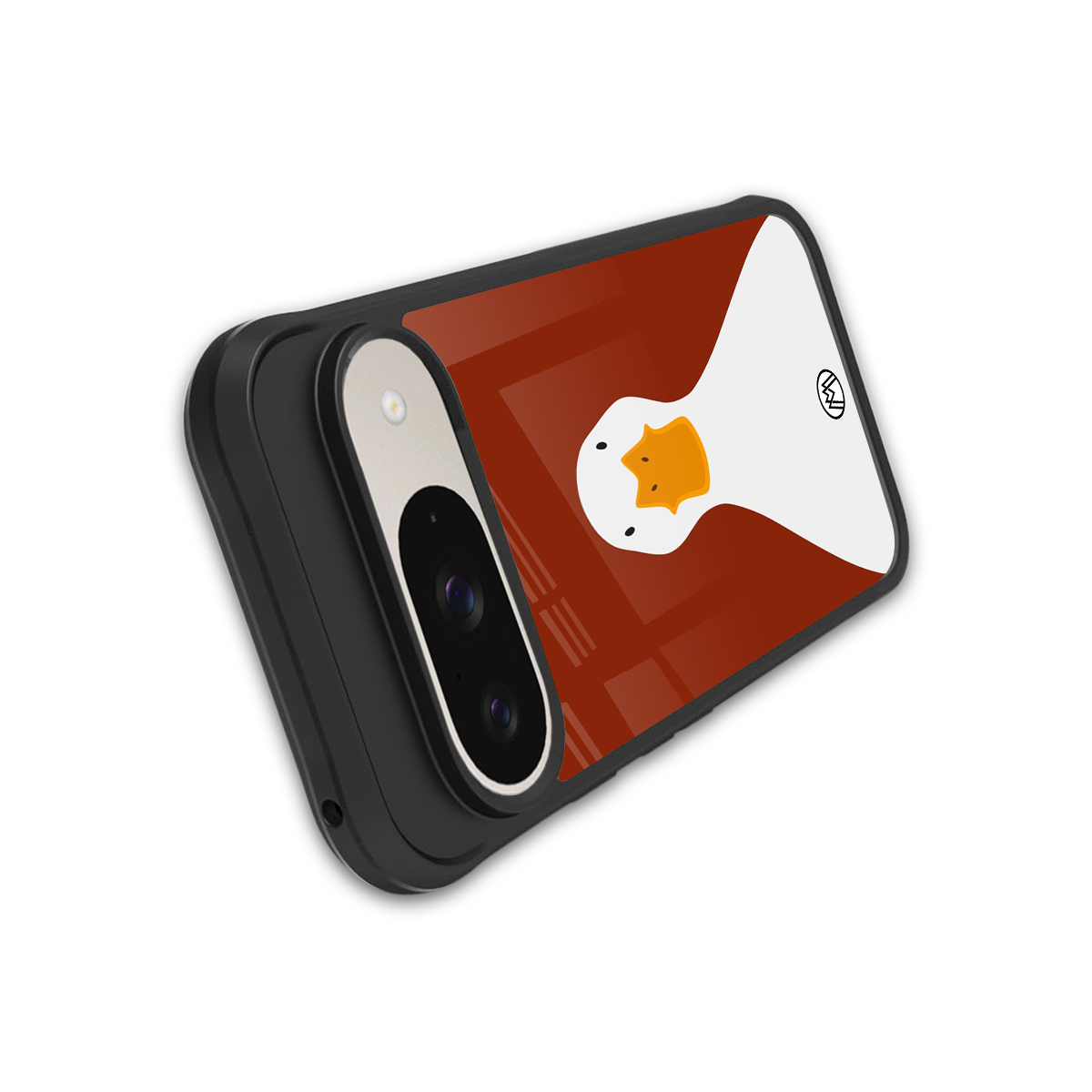 boring goose back phone cover | glass case for google pixel 9