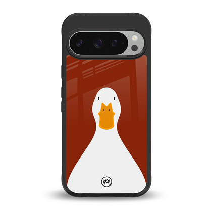 boring goose back phone cover | glass case for google pixel 9 pro xl