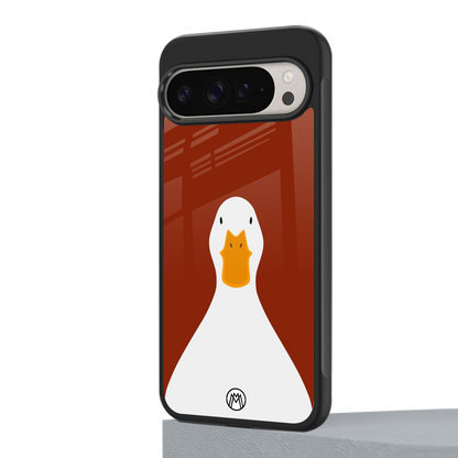 boring goose back phone cover | glass case for google pixel 9 pro xl