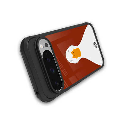 boring goose back phone cover | glass case for google pixel 9 pro xl