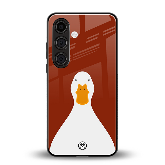 boring goose back phone cover | glass case for samsung galaxy s24 plus