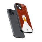 boring goose back phone cover | glass case for iphone 15
