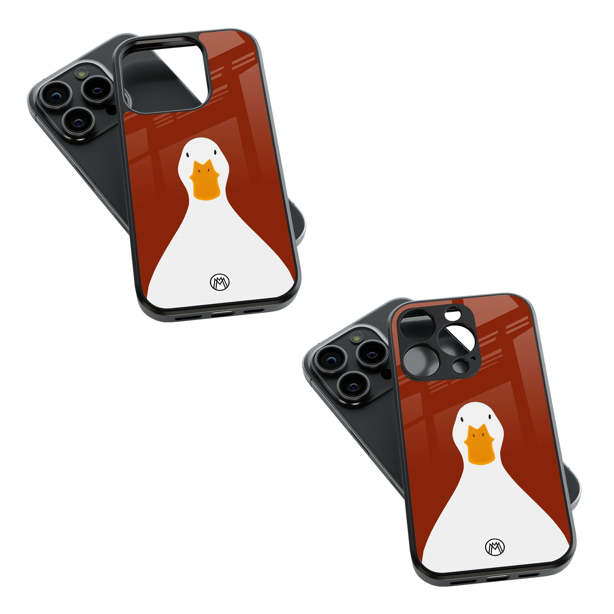 Trendy Glass Back Mobile Case for iPhone, Samsung, Redmi, OnePlus, Google Pixel, Motorola