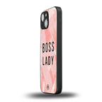 boss lady back phone cover | glass case for iphone 13 mini