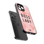 boss lady back phone cover | glass case for iphone 13 pro
